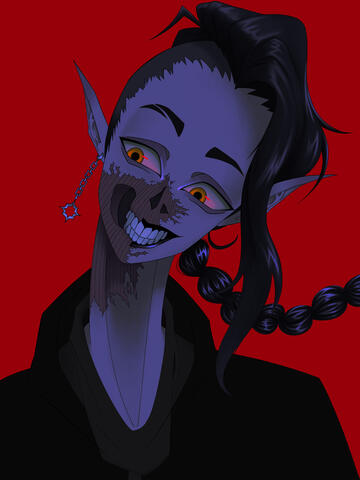 Original character concept illustration: Procreate