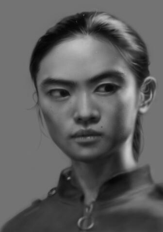 Portrait digital painting: Photoshop