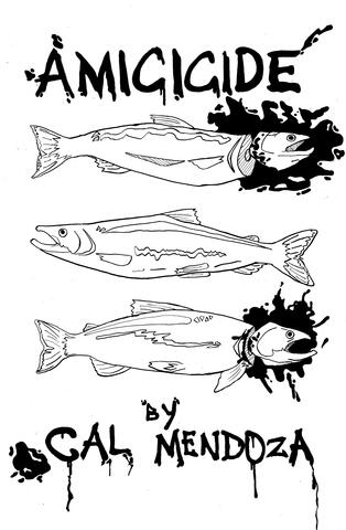 &quot;Amicicide&quot; comic cover: Ink on bristol paper